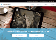 Tablet Screenshot of fundonkey.com